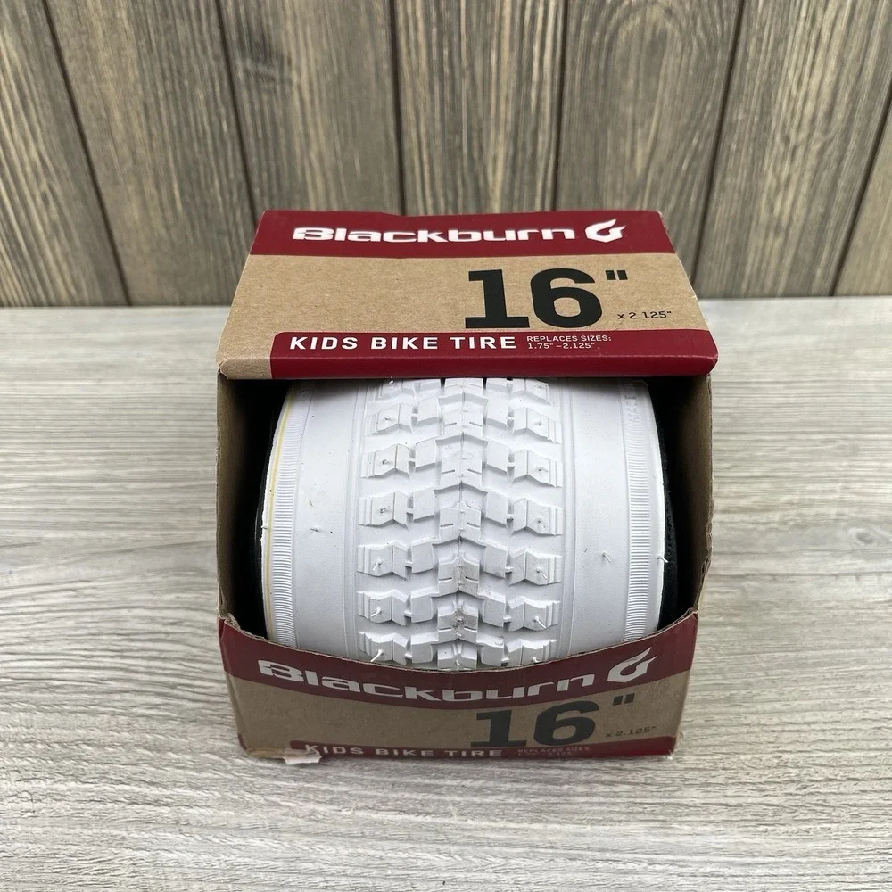 White Blackburn Kids Bike Tire 16